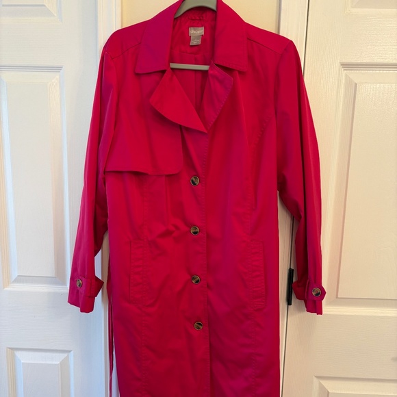 Chico's Jackets & Blazers - NWOT Chicos Pink Trench Coat
